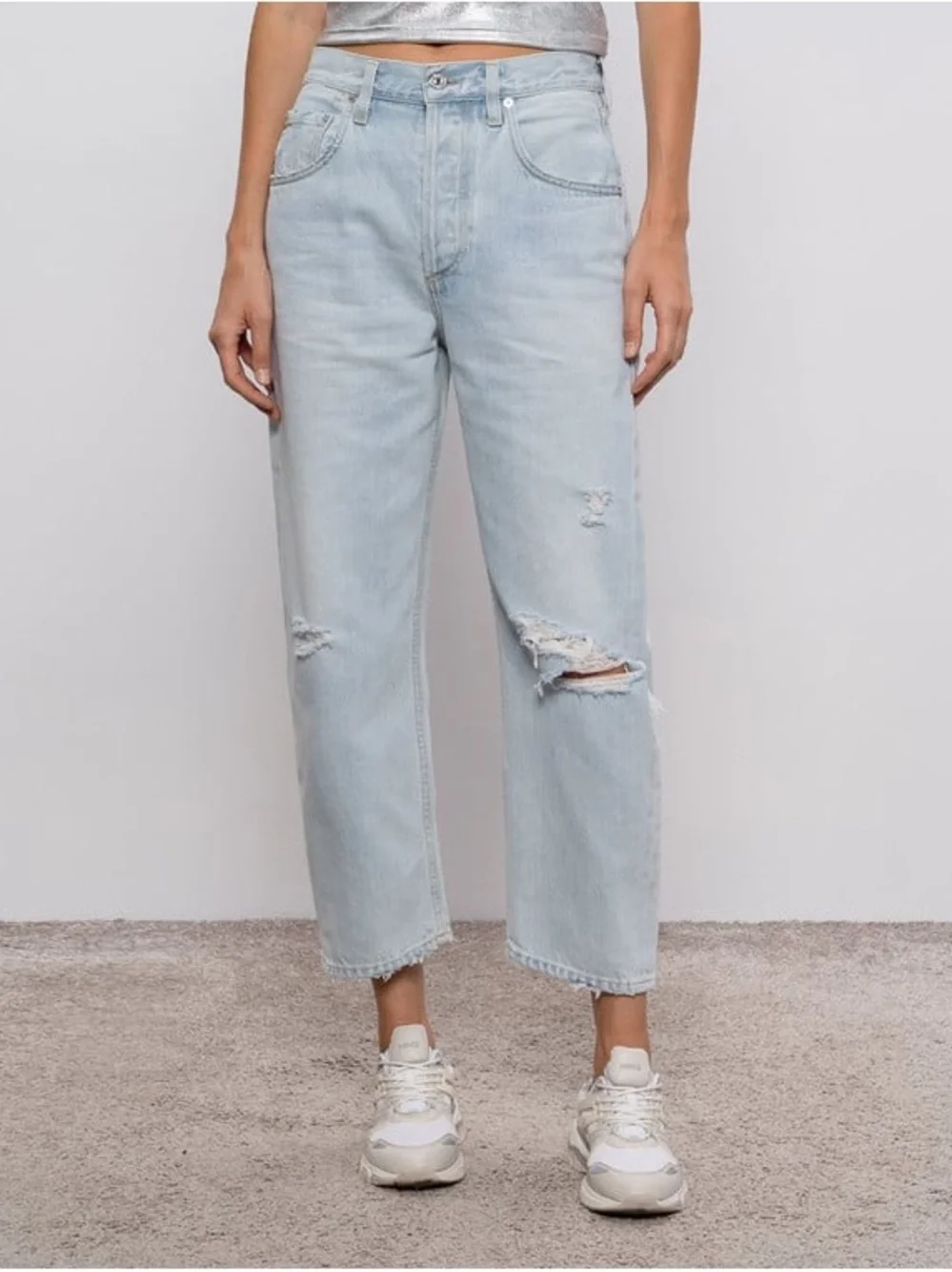 Citizens of humanity Dahlia blue jeans with logo patch Size 30 light wash